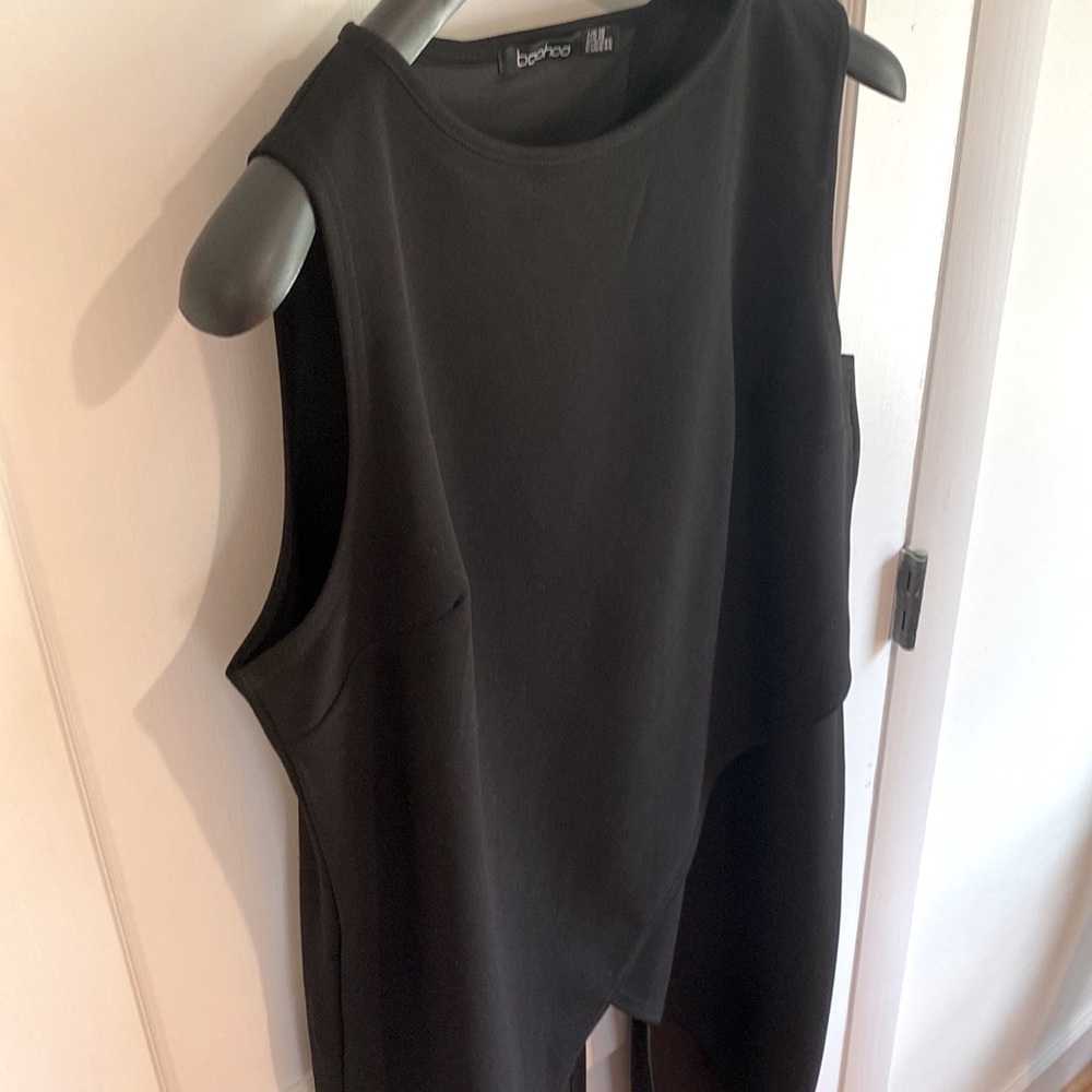 Multi-length top with open back